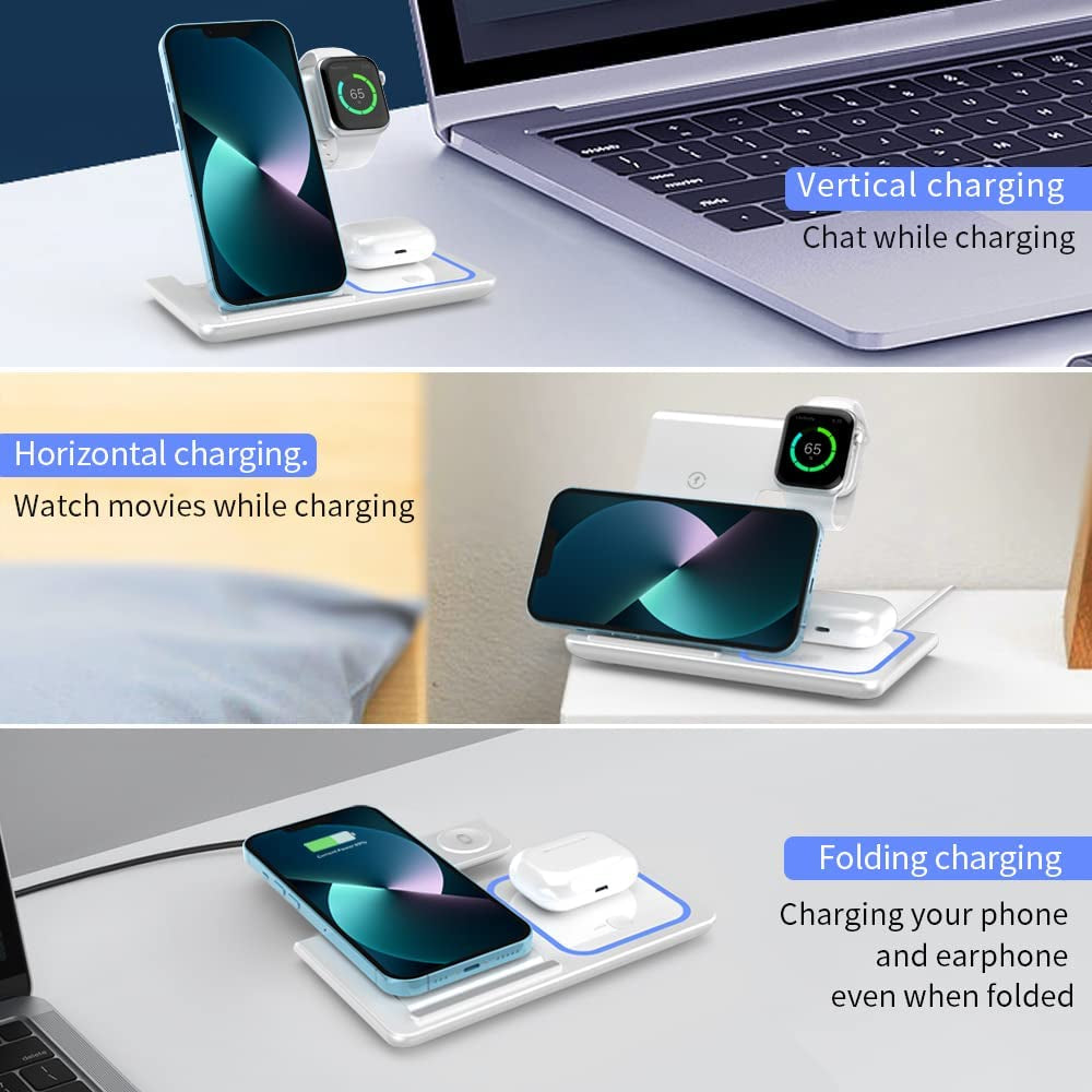 Wireless Charger,Rui MAI LAI 3 in 1 Wireless Charger Station for Apple Iphone/Iwatch/Airpods,Iphone 13/12/11 (Pro, Pro Max)/Xs/Xr/Xs/X/8(Plus),Iwatch 7/6/Se/5/4/3/2,Airpods 3/2/Pro  XuHui   