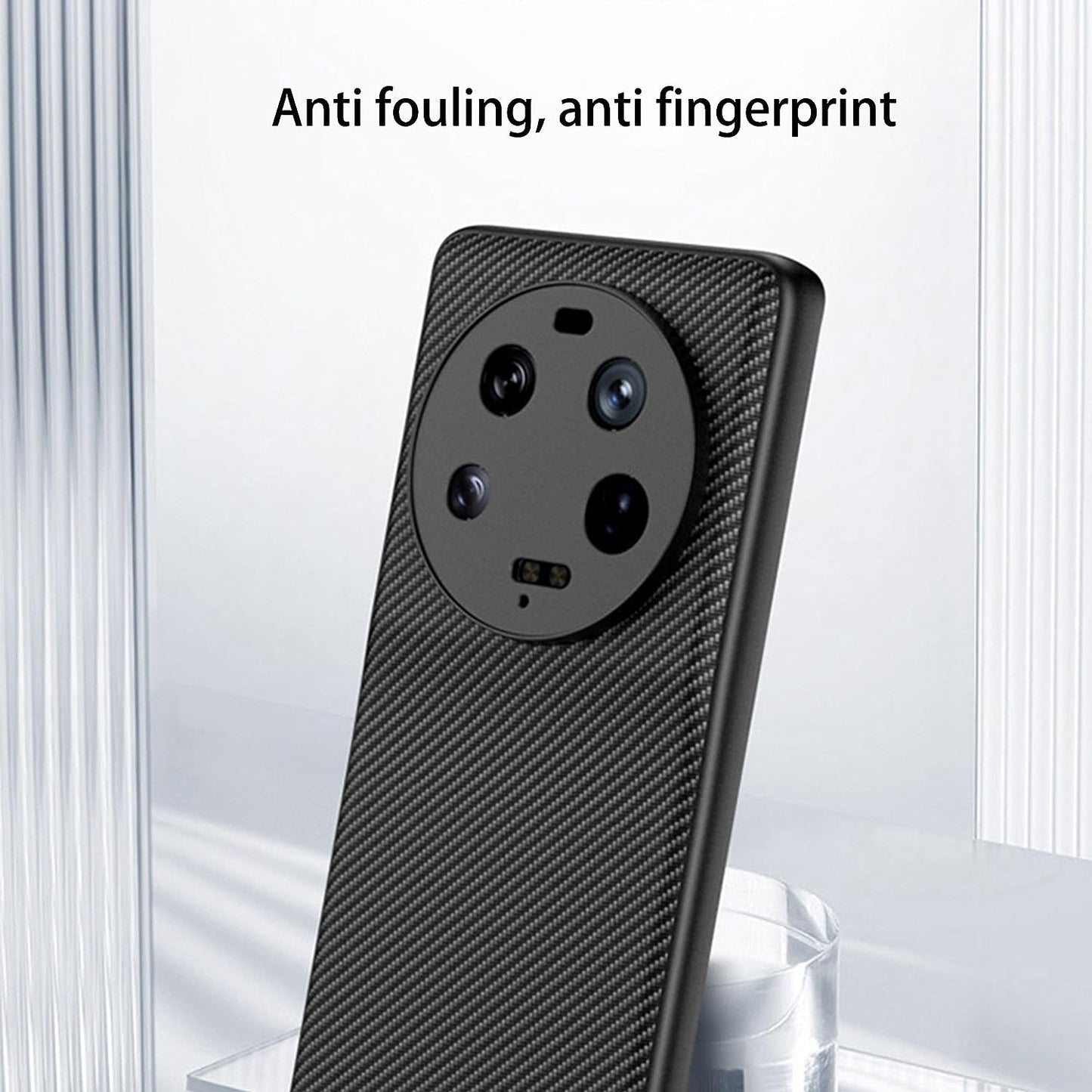 Suttkue for Xiaomi 13 Ultra Case,High Qualit,Pc Material Carbon Fiber，Scratch Resistant,Flexiblefull Protection,Anti-Skid-Black  Suttkue   