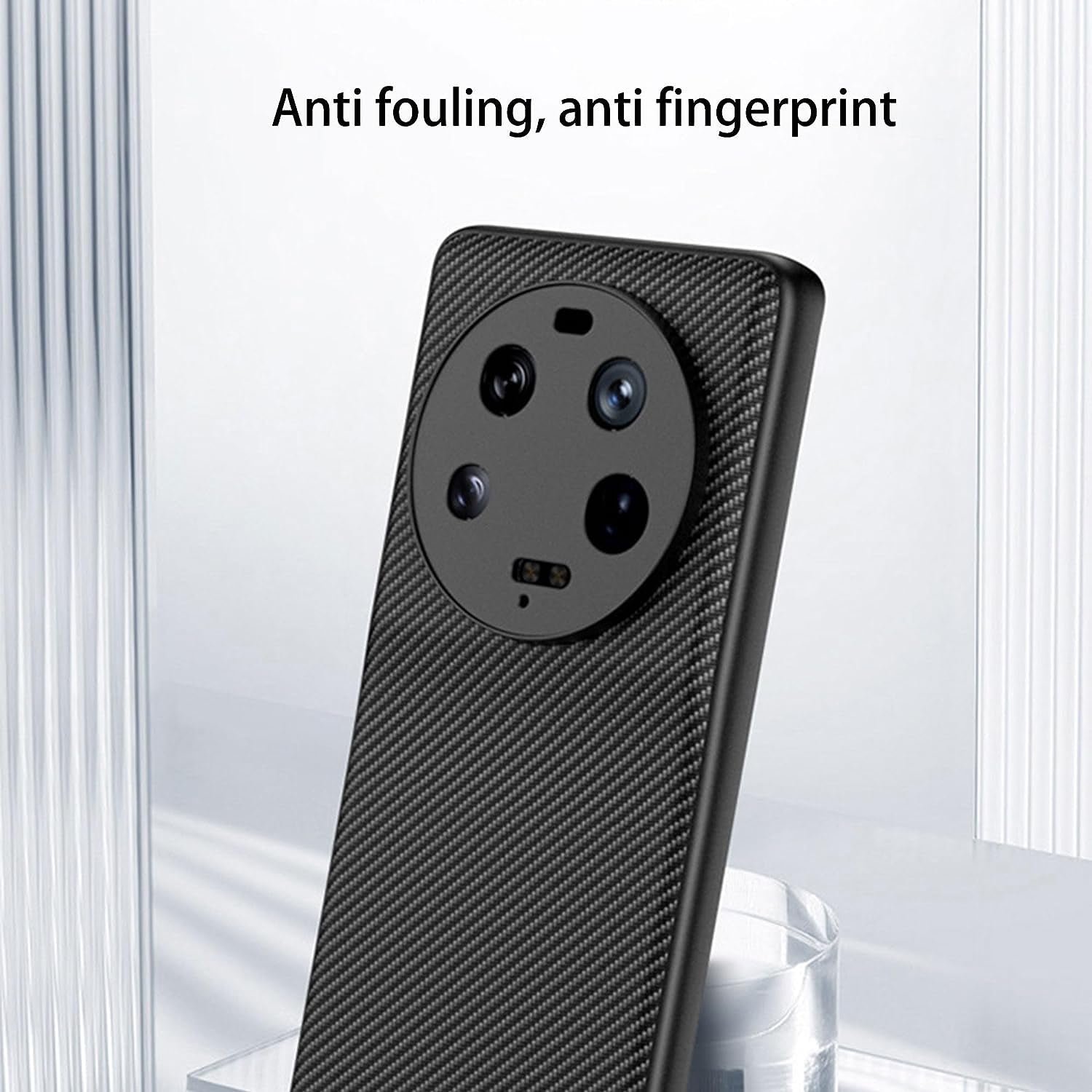 Suttkue for Xiaomi 13 Ultra Case,High Qualit,Pc Material Carbon Fiber，Scratch Resistant,Flexiblefull Protection,Anti-Skid-Black  Suttkue   