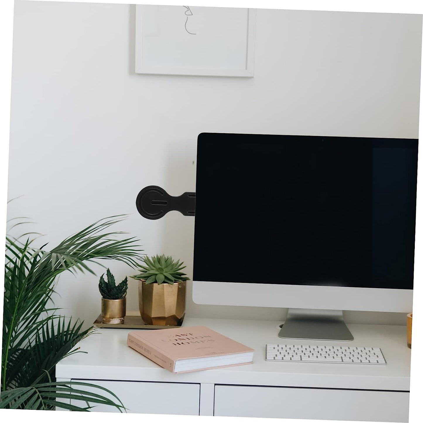 BETOOKY Mobile Phone Expansion Bracket Portable Monitor Mount Black Monitor Stand Laptop Phone Holder Phone Monitor Mount Laptop Phone Holder Magnetic Laptop Magnetic Phone Holder Desk Abs  BETOOKY   