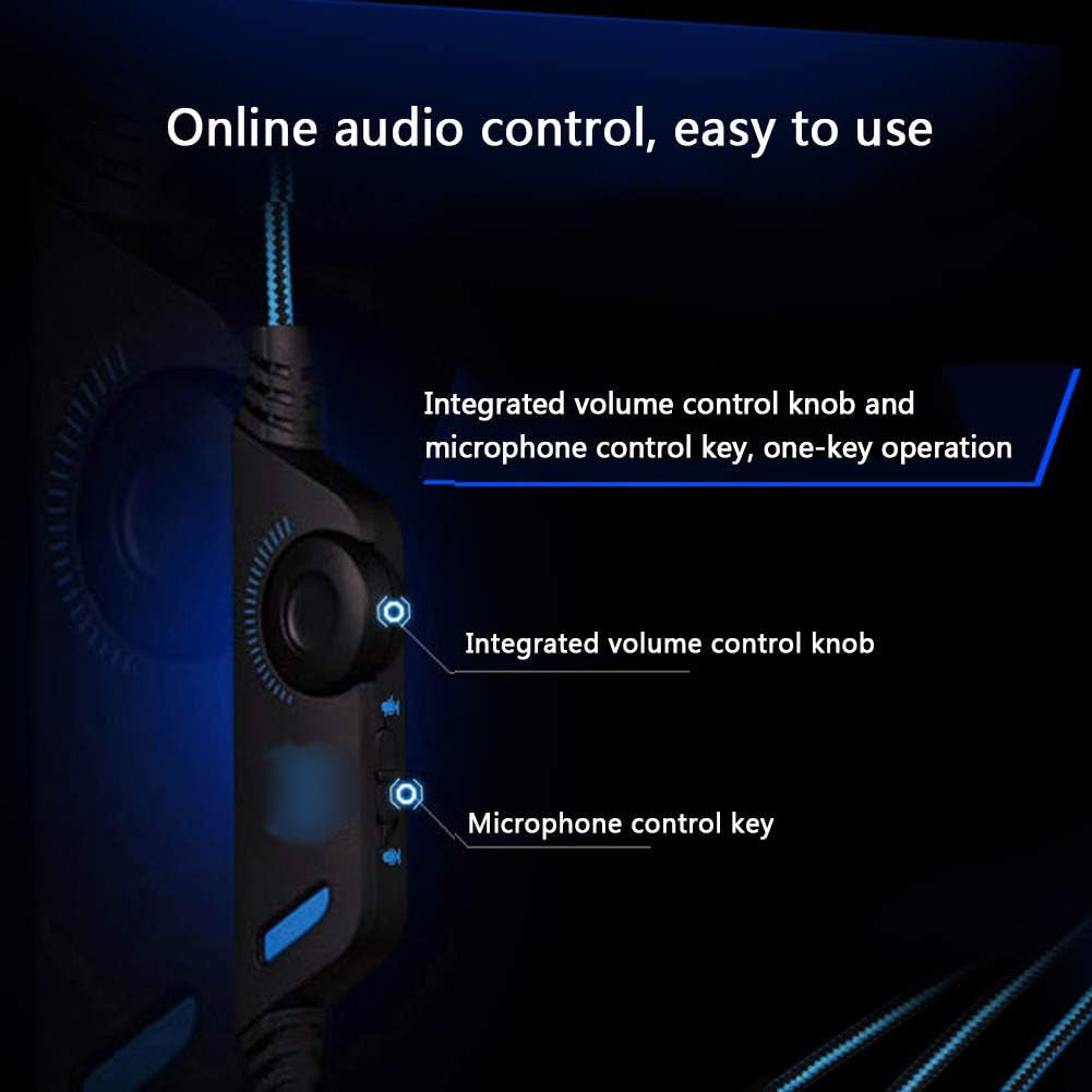 Gaming Headset Wired Headset Stereo Surround Sound for Laptop Tablet Smart Phone  THER   