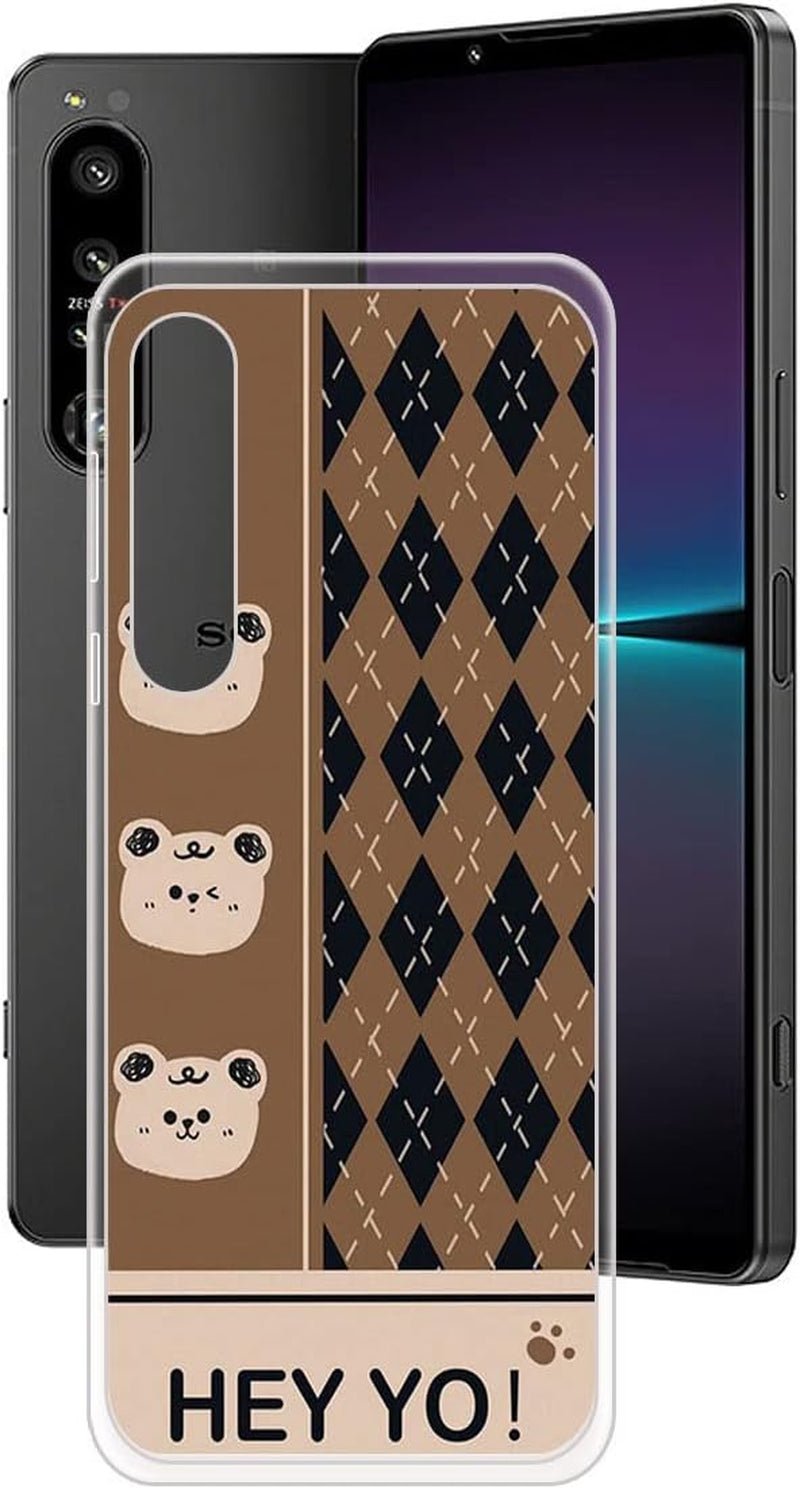 LCEHTOGYE Case for Sony Xperia 10 V, Slim Shock-Absorption Anti-Scratch Black Soft TPU Bumper Protective Phone Case Cover for Sony Xperia 10 V (6,1") - KE101  LCEHTOGYE Ke102  