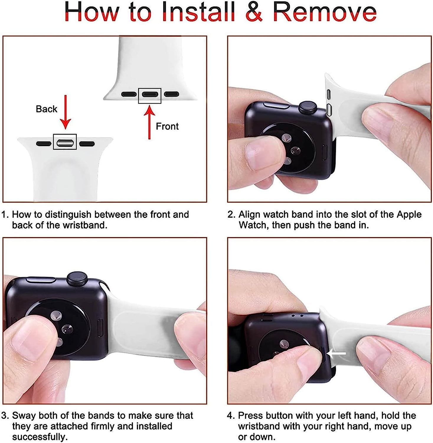 Customized Band with Photo Text Compatible with Apple Watch 38Mm 40Mm 41Mm 42Mm 44Mm 45Mm 49Mm Personalized Silicone Band Custom Sport Strap for Apple Watch Band Series SE 8 7 6 5 4 3 2 1  COOPASIA   