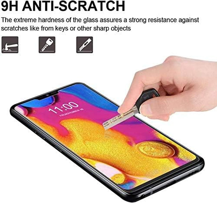 [3-Pack] Case-Friendly Tempered Glass Screen Protector for LG V40 Thinq (Clear)  GTElectro   