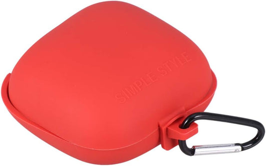 Earbud Case Earphone Protective Box Earbuds Carrying Box Silicone Headphone Cover Case with Carabiner Compatible for Powerbeats Pro Earphone Travel Pouch  Hemobllo   