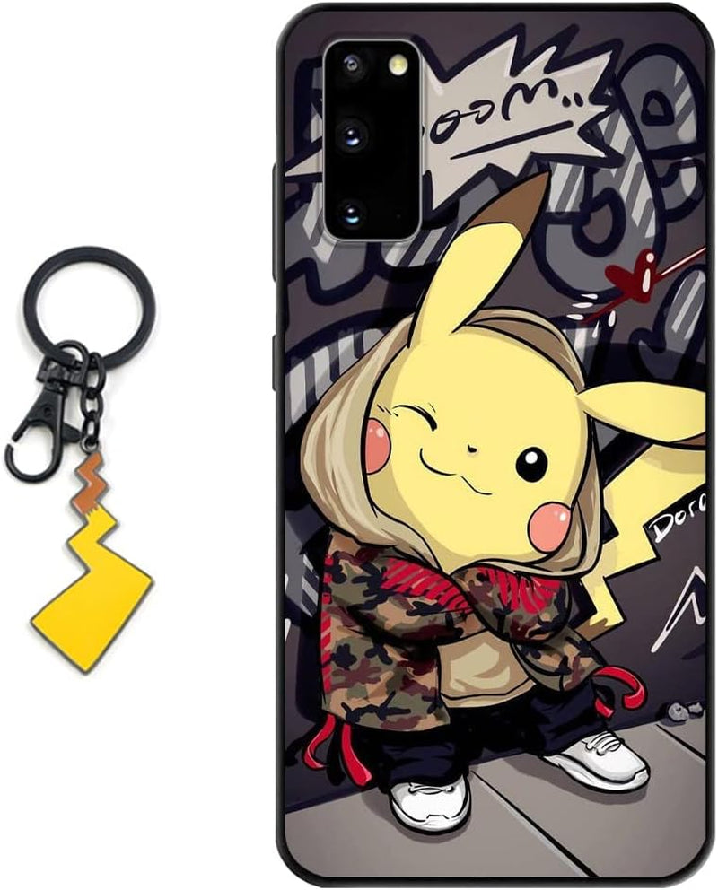 Starrycase Compatible with Samsung Galaxy S21 plus Case Anime Cute Design Soft Silicone Animation Cartoon Kawaii Cool Case for Samsung Galaxy S21 plus (With Figure Keychain)  Starrycase   