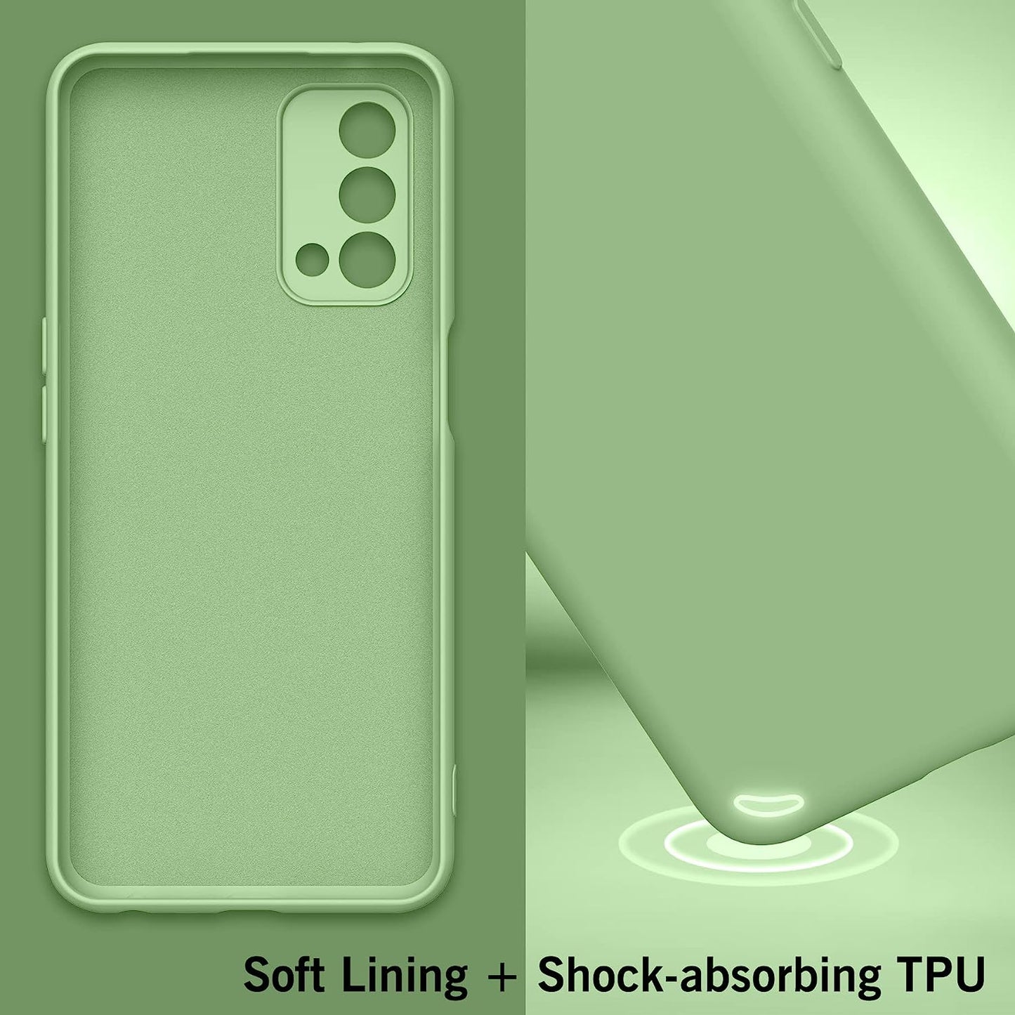 Foluu for Oneplus Nord N200 5G Case, Liquid Silicone Gel Rubber Bumper Case with Soft Microfiber Lining Cushion Slim Hard Shell Shockproof Protective Cover for Oneplus Nord N200 5G 2021 (Green)  Foluu   