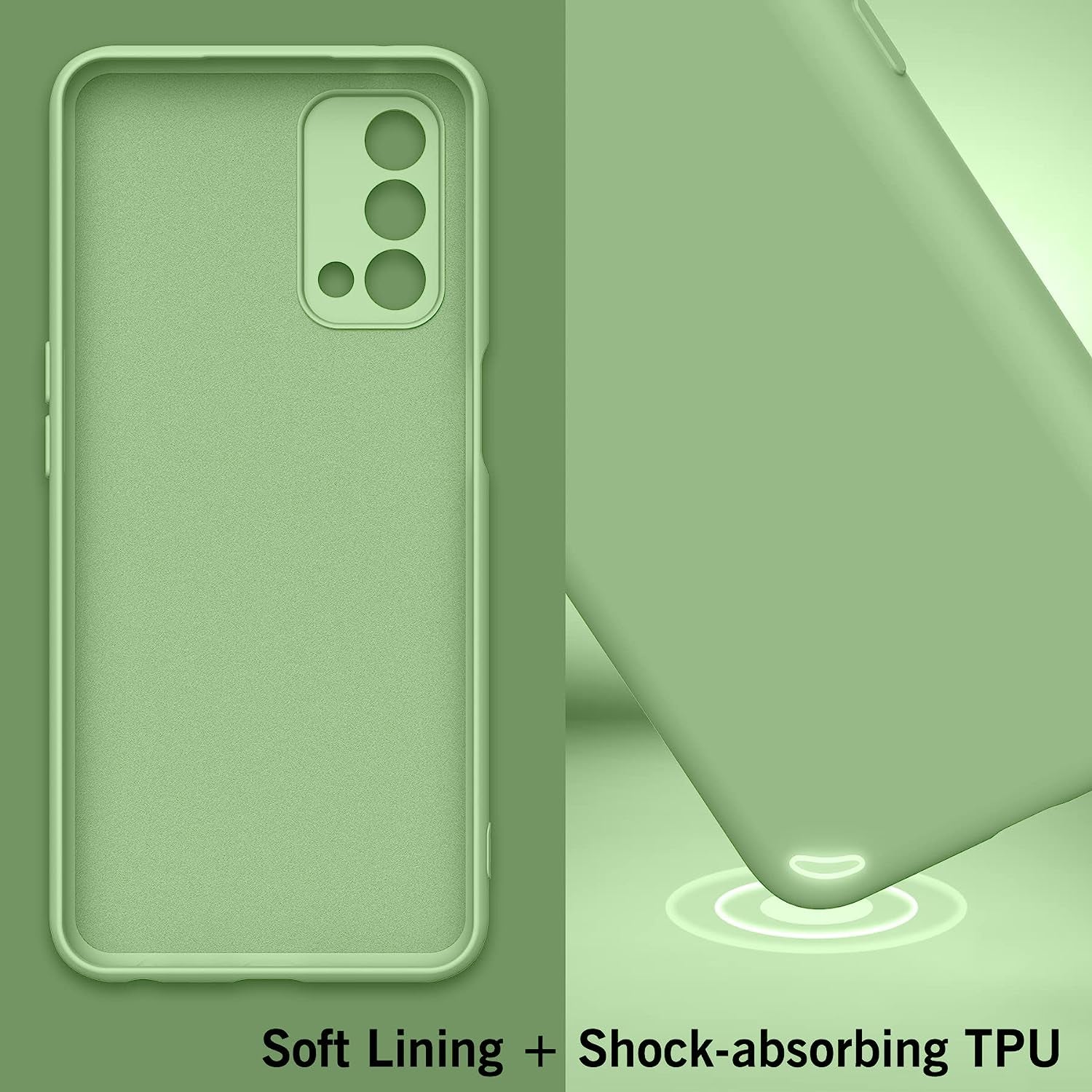 Foluu for Oneplus Nord N200 5G Case, Liquid Silicone Gel Rubber Bumper Case with Soft Microfiber Lining Cushion Slim Hard Shell Shockproof Protective Cover for Oneplus Nord N200 5G 2021 (Green)  Foluu   