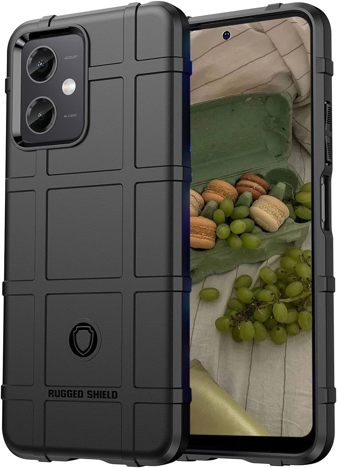 Ephoou Slim Phone Case for Xiaomi Redmi Note 12 5G,Rugged Shield Protective Cover with Military Grade Shockproof Protection Case Compatible with Xiaomi Redmi Note 12 5G/Xiaomi Poco X5 6.67" Hd-Green  Ephoou Black  