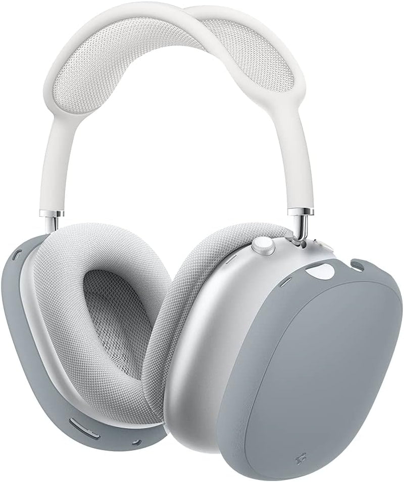 Spigen Silicone Fit Designed for Airpods Max Case Cover Protective Silicone Ear Cup Covers - Black  Spigen Gray  