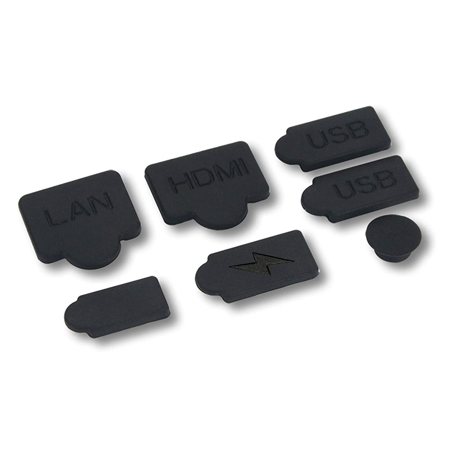 7Pcs PS5 Silicone Dust Plugs Set USB Type C HDMI LAN Ethernet  JCNio   