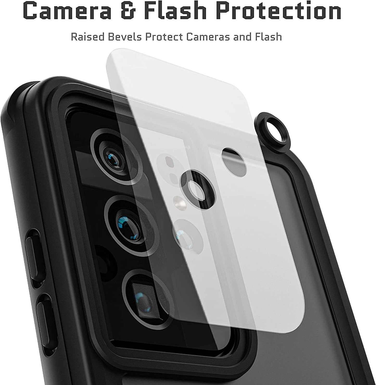 Ghostek NAUTICAL Heavy Duty S21 plus Case Waterproof Screen and Camera Lens Protector Built-In Tough Shockproof Protection Phone Covers Designed for 2021 Samsung Galaxy S21+ plus 5G (6.7 Inch) (Clear)  Ghostek   