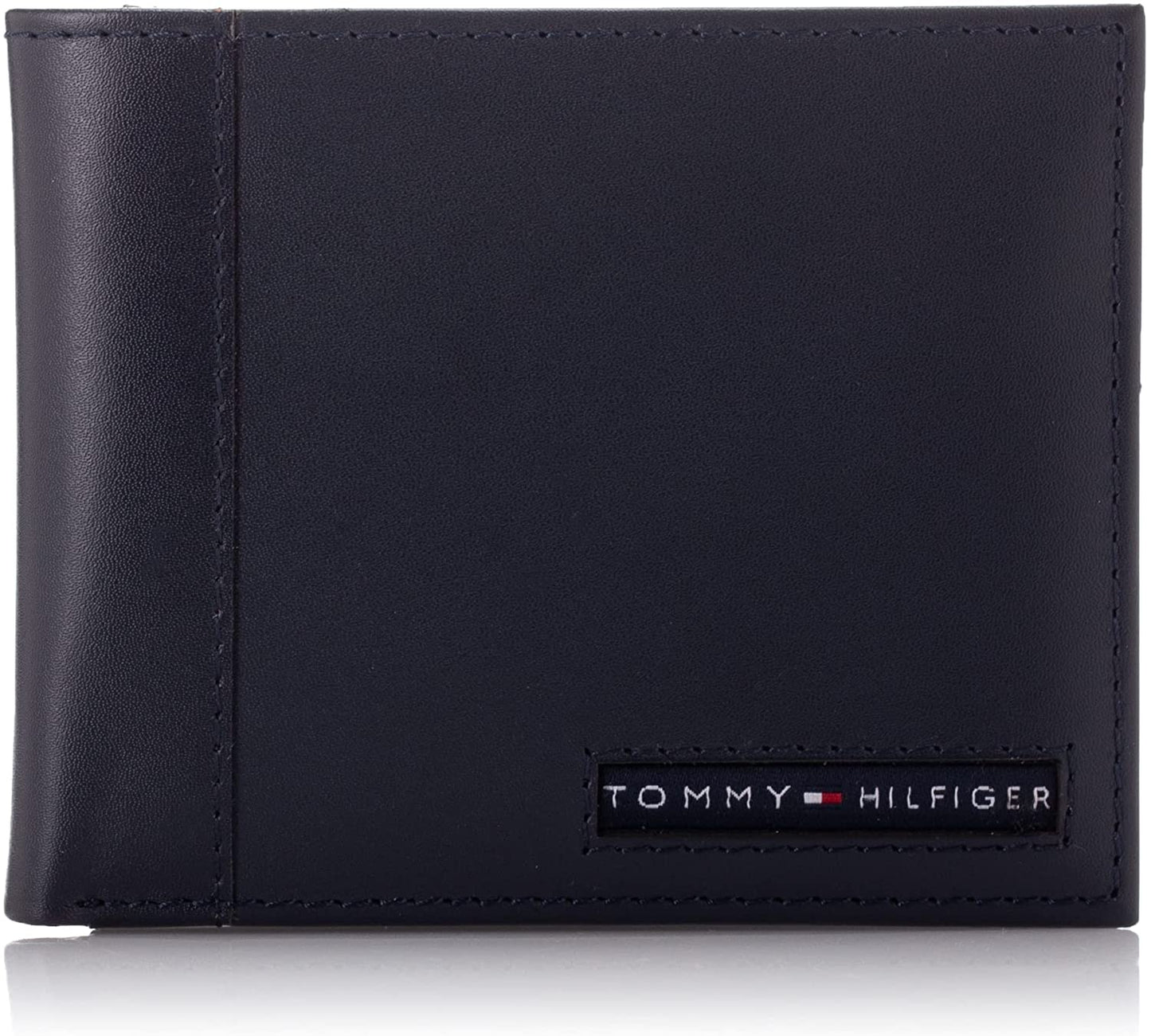 Tommy Hilfiger Men'S Genuine Leather Passcase Wallet with Multiple Card Slots  Tommy Hilfiger Men's Accessories Navy Cambridge One Size 