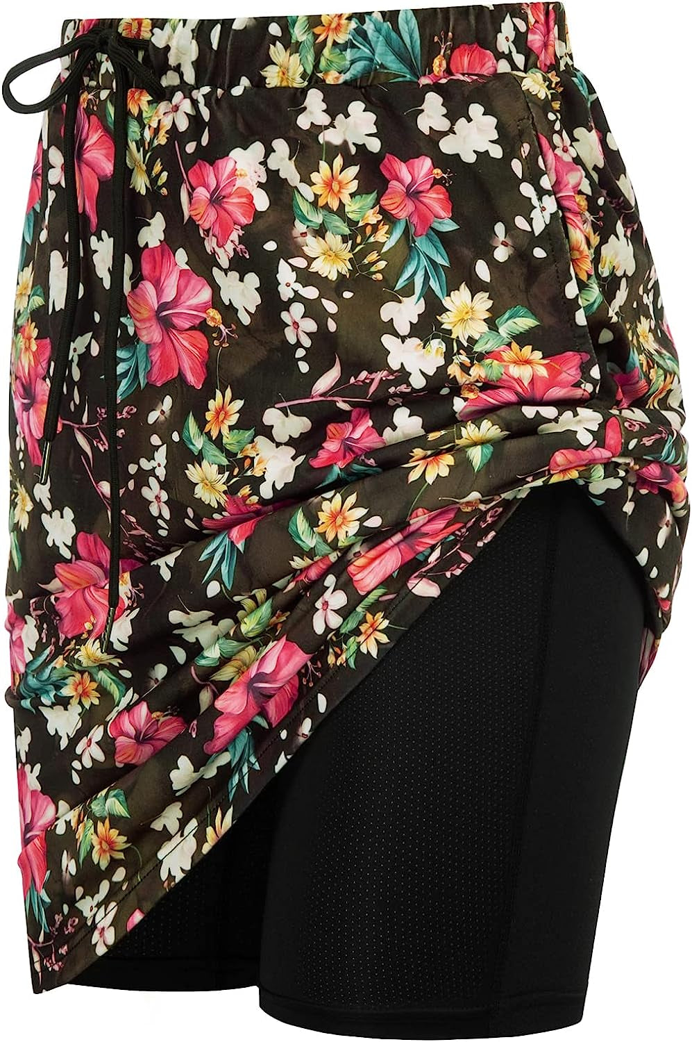 JACK SMITH Women'S Athletic Skorts Skirts Sports Golf Tennis Skirts with Pockets S-3XL  JACK SMITH Floral Print Black #65 XX-Large 