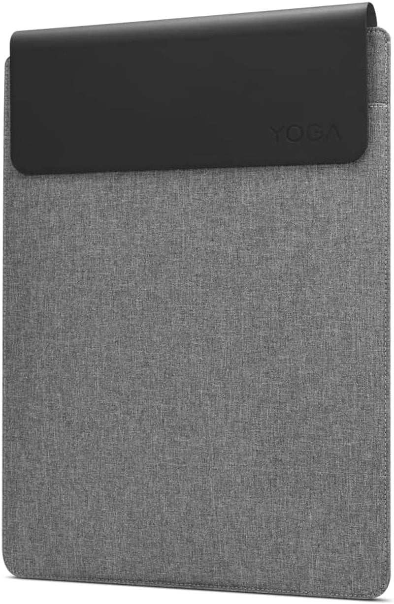 Lenovo Yoga Laptop Sleeve – 16 Inch – Magnetic Closure – Slim & Light – Made from Recycled Materials – Separate Accessory Pocket – Grey  Lenovo   