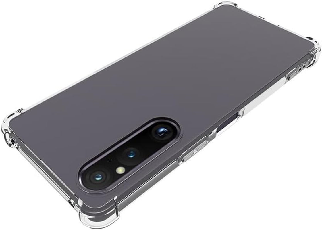 Aikukiki Case for Sony Xperia 1 V,Sony Xperia 1 V 5G Case,Tpu Soft Silicone Bumpers Protective Cover Anti-Scratch Shockproof Phone Case for Sony Xperia 1 V 5G 2023 (Clear)  Aikukiki   