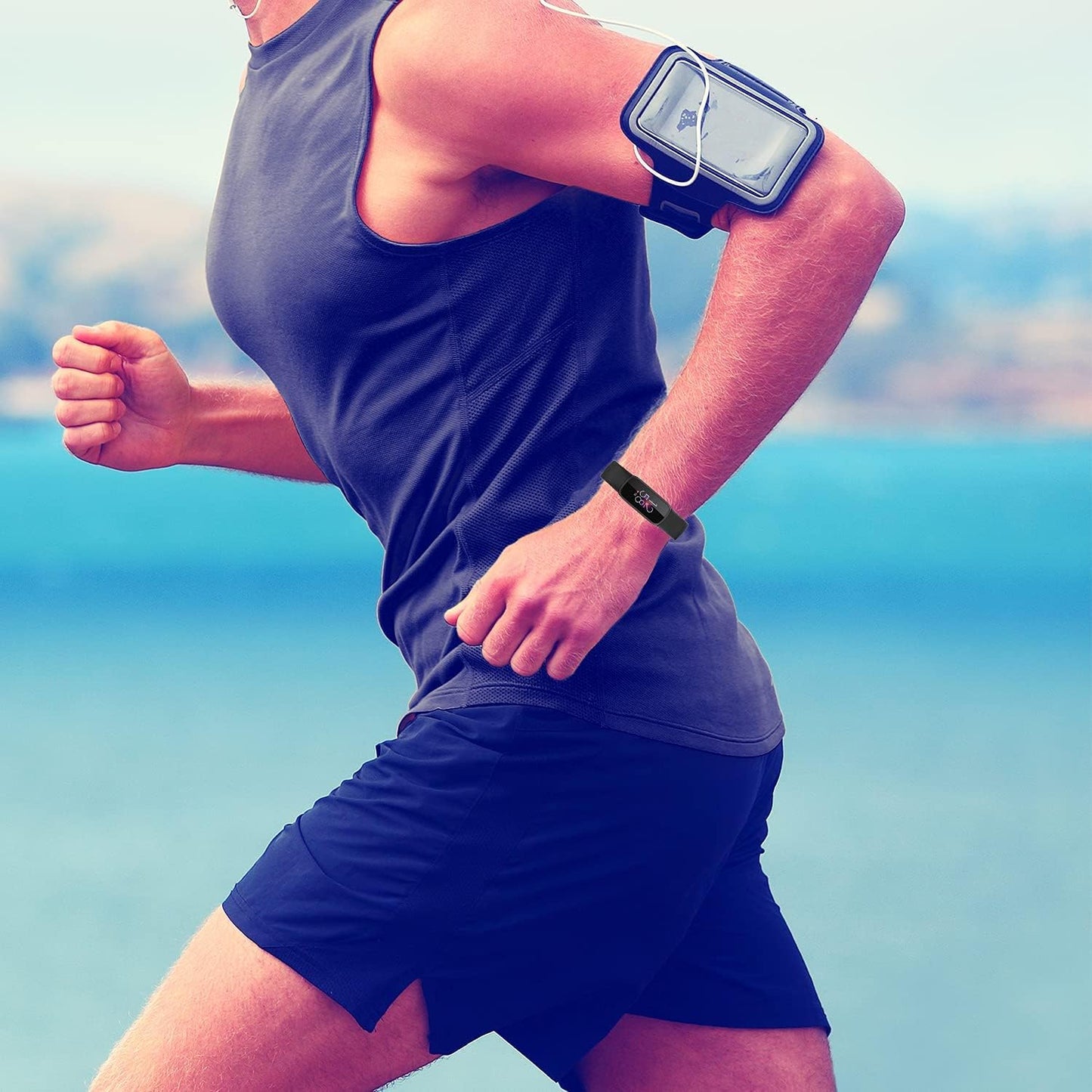 3 Pack Bands Compatible with Fitbit Luxe Bands for Women Men, Flexible Waterproof Replacement Wristband Sport Watch Strap Small  OMAIGAR   