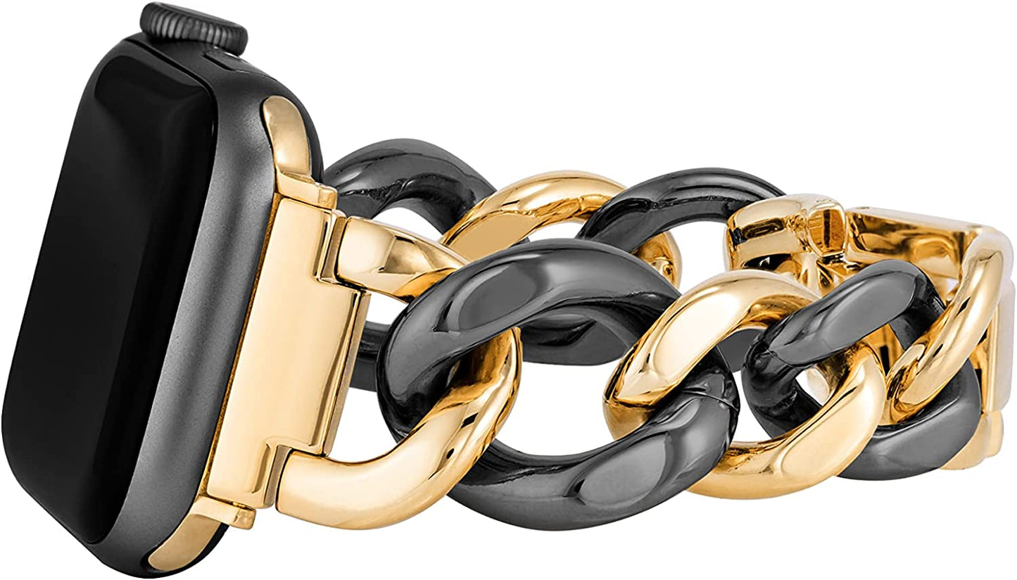 Anne Klein Fashion Chain Bracelet for Apple Watch, Secure, Adjustable, Apple Watch Replacement Band, Fits Most Wrists  Anne Klein   