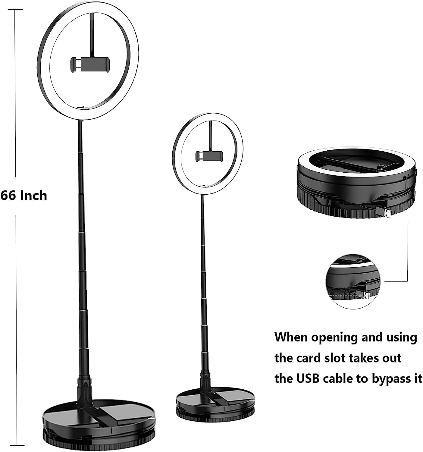 BZ 10 Inch Selfie Ring Light with Dimmable 3 Color Lights, LED Ring Light with Stand and Phone Holder, for Makeup, Live Streaming, Tiktok, Youtube Video, Photography  BZ   
