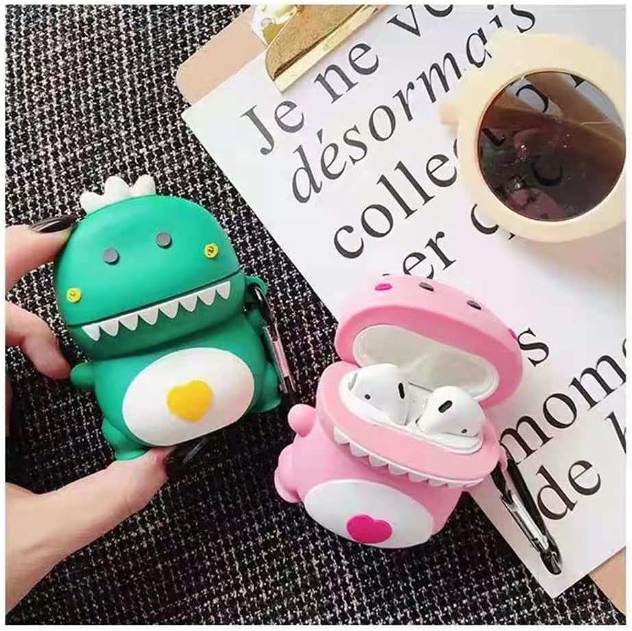 Xuyoz Airpods Case Cover, Cute 3D Cartoon Silicone Airpod Protective Skin Air Pod Case Funny Cover Airpod 2 Case with Keychain for Girls Women Men Compatible with Airpods Charging Case 1& 2  Xuyoz   