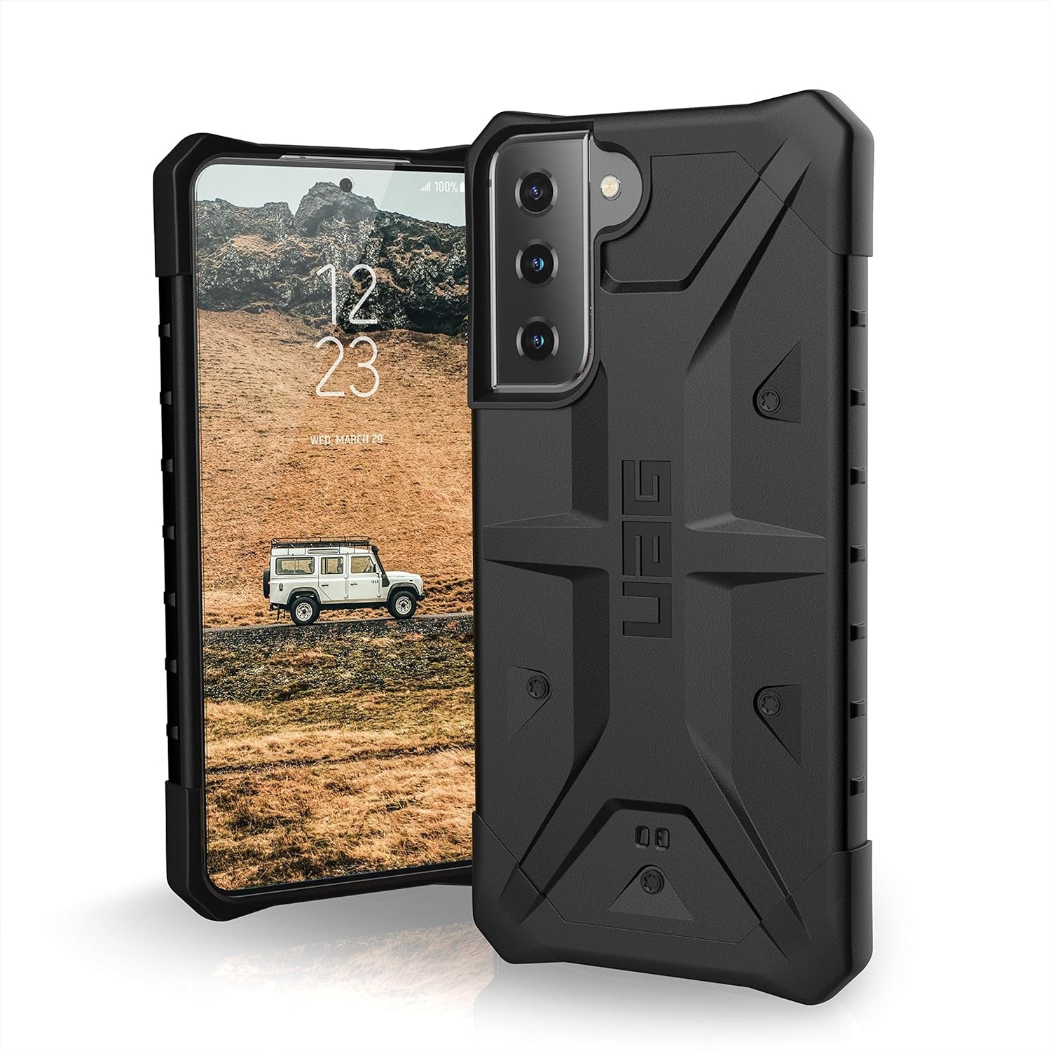 URBAN ARMOR GEAR UAG Designed for Samsung Galaxy S21 Case Black Rugged Lightweight Slim Shockproof Pathfinder Protective Cover, [6.2 Inch Screen]  Urban Armor Gear   