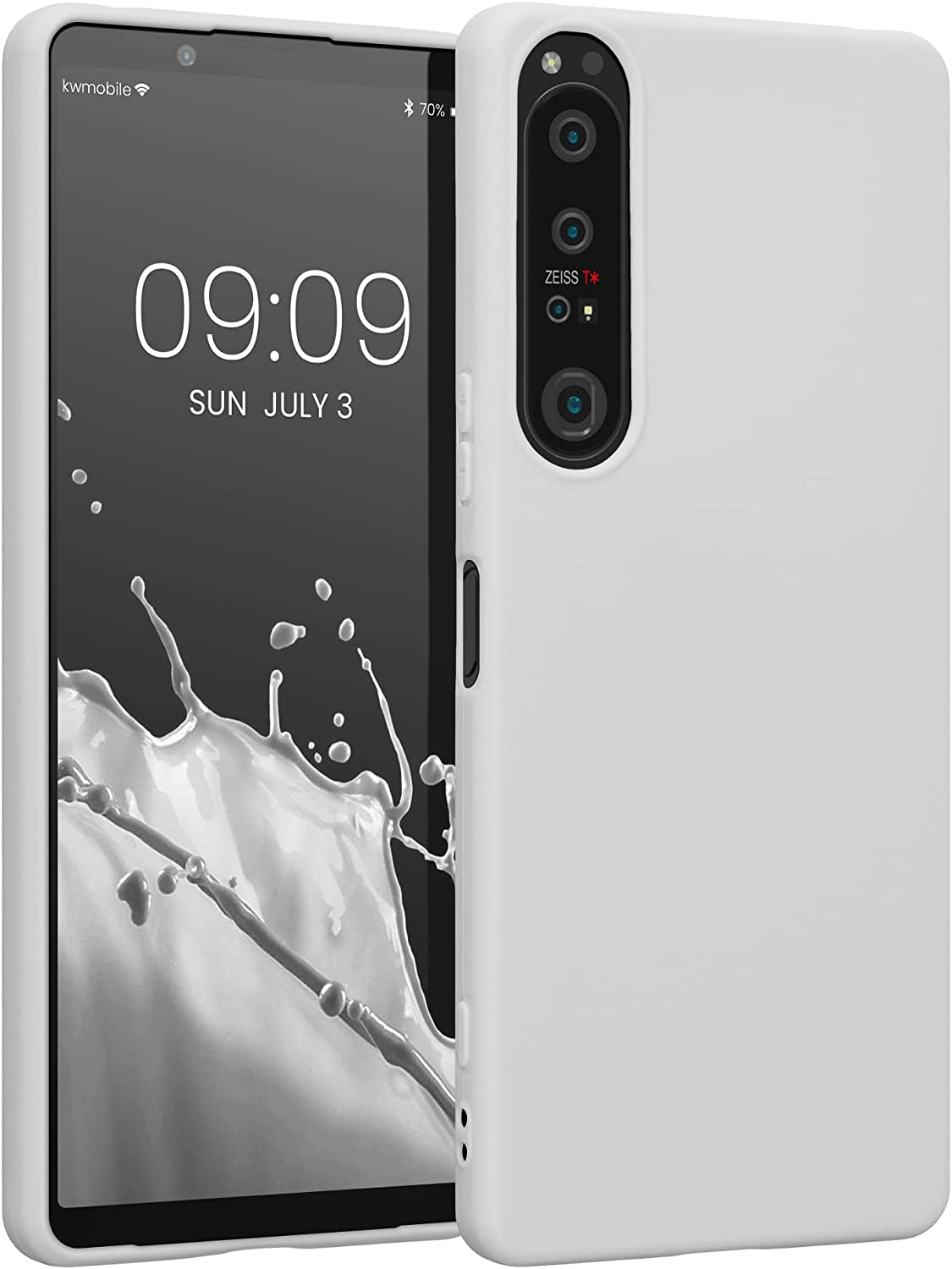 Kwmobile Case Compatible with Sony Xperia 1 IV Case - Soft Slim Protective TPU Silicone Cover - White Matte  KW-Commerce   