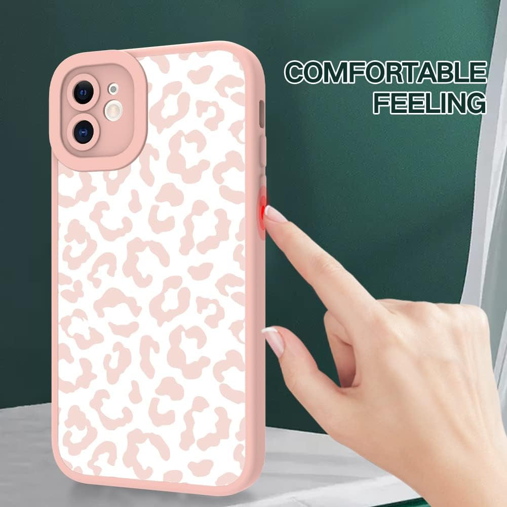 ZIYE for Iphone 11 Case Pink Leopard Pattern Phone Case with Camera Protection,Tpu Silicone Rubber Protective Cover Cheetah Design Cases Compatible with Iphone 11 6.1 Inch  ZIYE   