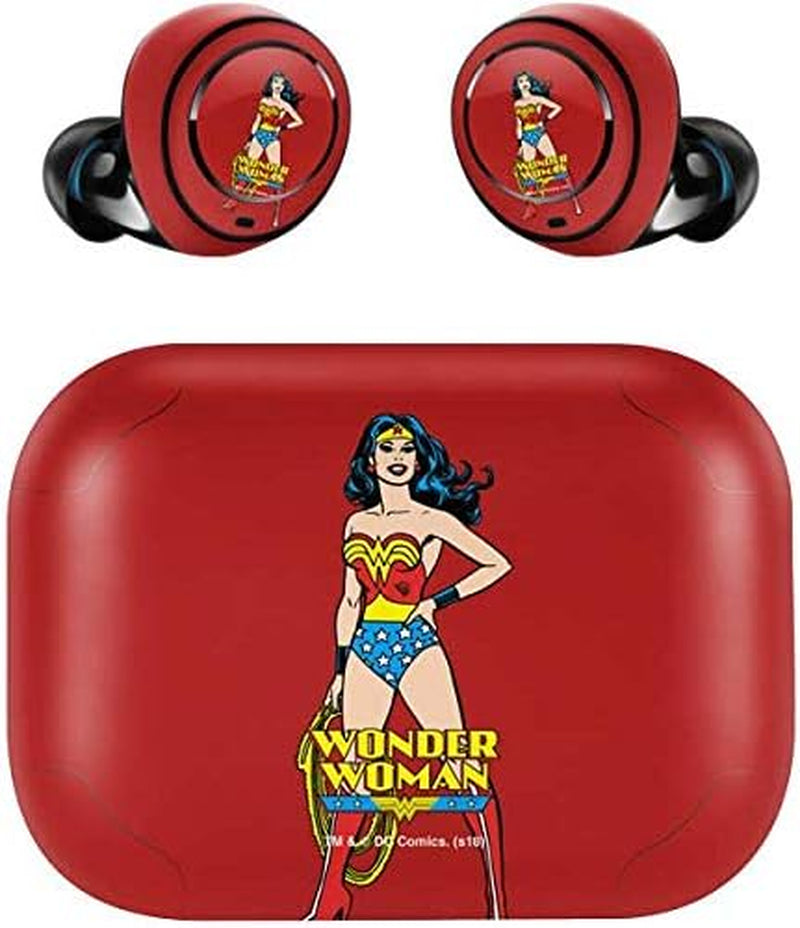 Skinit Decal Skin Compatible with Echo Buds - Officially Licensed Warner Bros Wonder Woman Portrait Design  Skinit   