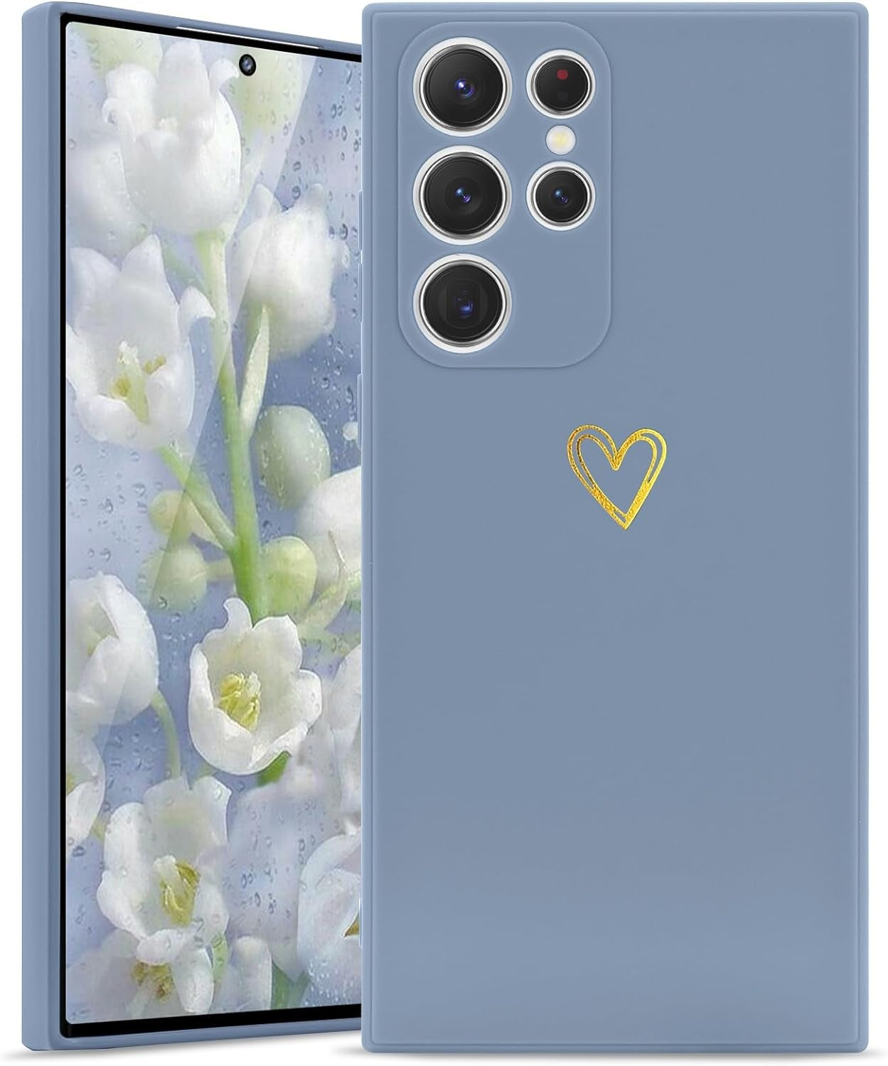 Wirvyuer for Samsung Galaxy S22 Case Cute Slim Shockproof Phone Case with Wireless Charging Support and Protection, Lime Green  Wirvyuer Blue Grey Samsung Galaxy S22 Ultra 