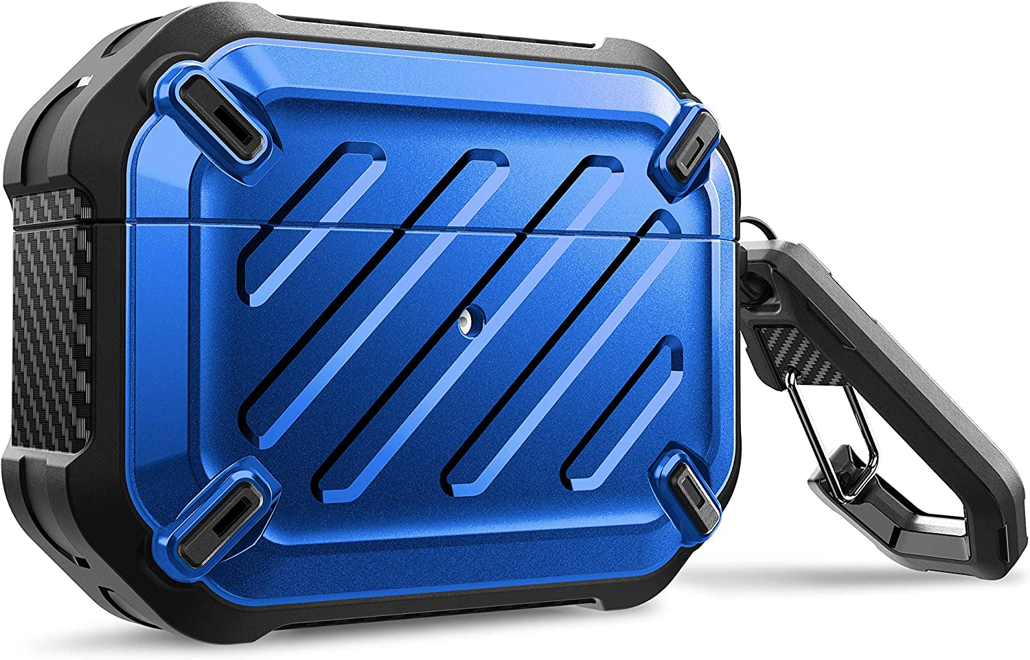 Supcase Unicorn Beetle Pro Series Case Designed for Airpods Pro, Full-Body Rugged Protective Case with Carabiner for Apple Airpods Pro (Darkgreen)  SUPCASE Blue  