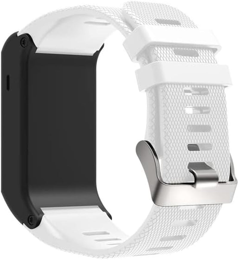 IRFKR Soft Silicone Replacement Strap for Garmin Vivoactive HR Smart Wristband for Garmin Vivoactive HR Watch Replacement Bangle Band  IRFKR White  