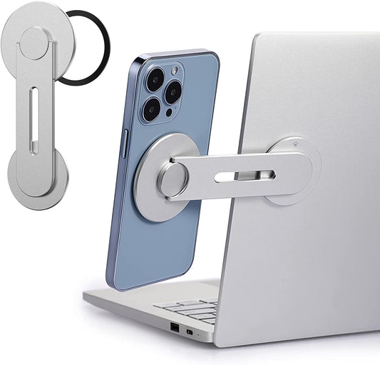 Ubeesize Magnetic Laptop Phone Holder, 180° Adjustable Continuity Camera Mount for Magsafe Iphone 14 13 12 Series, for Ios 16 & Macbook Macos 13 Ventura, Compatible with Tesla Model 3 Model Y  UBeesize   