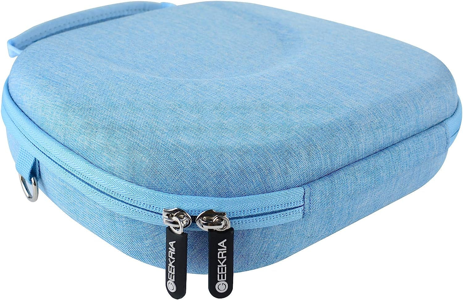 Geekria Shield Headphones Case Compatible with Airpod Max Headphones Case, Replacement Hard Shell Travel Carrying Bag with Room for Smart Case and Accessories Storage (Blue)  Geekria   