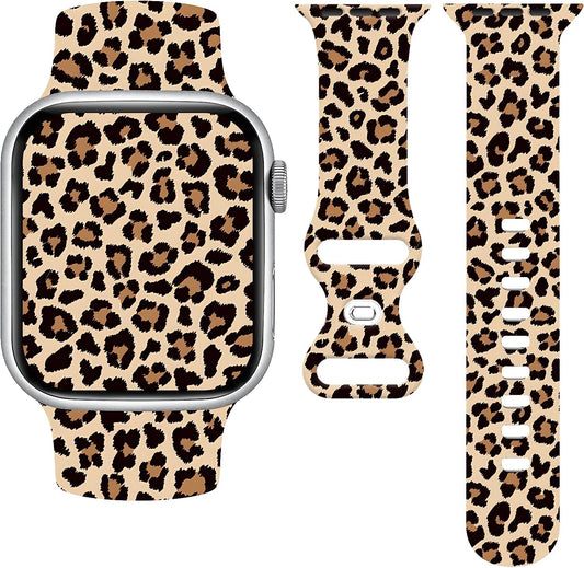 Butterfly Wristband Straps Watch Band Compatible with Apple Watch 38Mm 40Mm 41Mm, Cute Butterfly Silicone Fadeless Pattern Printed Replacement Wrist Compatible with All Iwatch Series  WANSENCE   