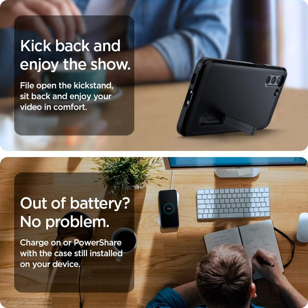 Spigen Tough Armor [Extreme Protection Tech] Designed for Galaxy S21 plus Case (2021) - Black  Spigen   