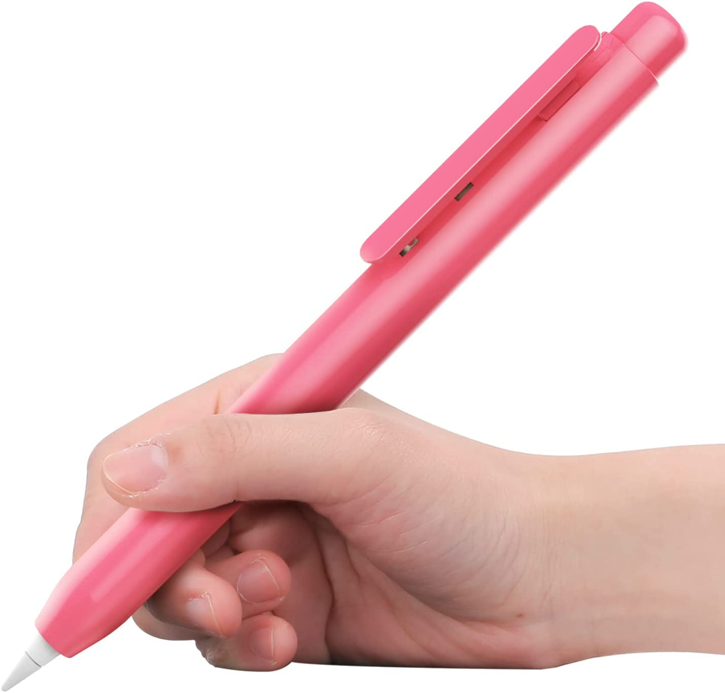 Timovo Holder Case Fit Apple Pencil 1St Generation, Retractable Tip Cap Protective Pencil Sleeve Cover with Sturdy Clip for Apple Pencil 1St Gen - White  TiMOVO Watermelon  