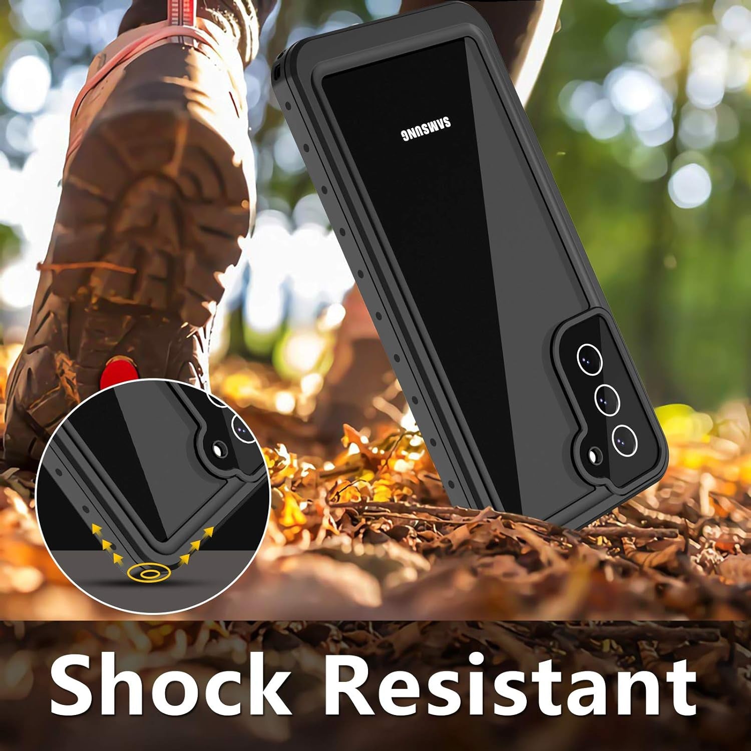 ANTSHARE for Samsung Galaxy S21+ plus Case Waterproof, Built in Screen Protector 360° Full Body Protective Shockproof IP68 Underwater Clear Case for Samsung Galaxy S21+ plus 6.7Inch  ANTSHARE   