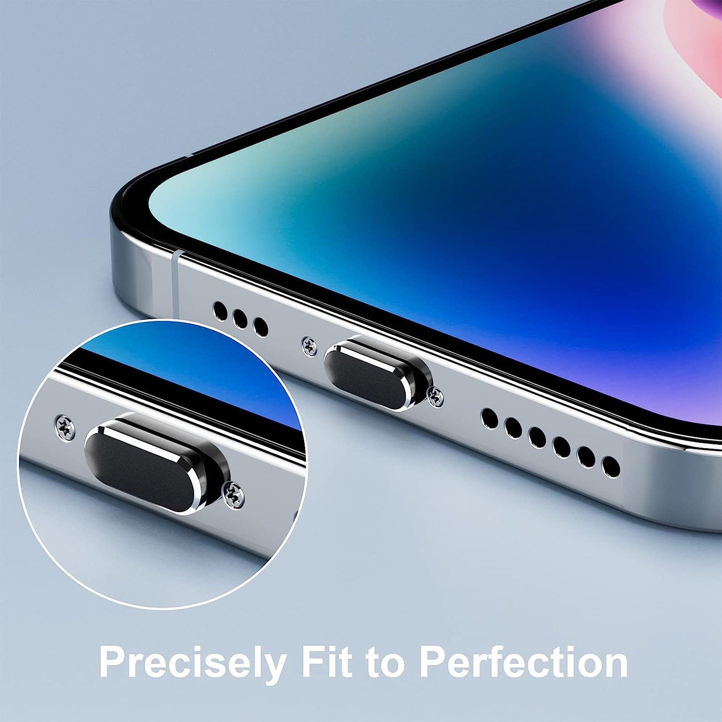 ASKUBSKU anti Dust Plugs for Iphone 14 Pro Max 13 12 SE [5 Pack], Lightning Port Plugs for Apple Charging Port Protector Anti-Dust Plug for Iphone 13 Pro Max SE 12 11 X XR for Airpods Pro  ASKUBSKU   