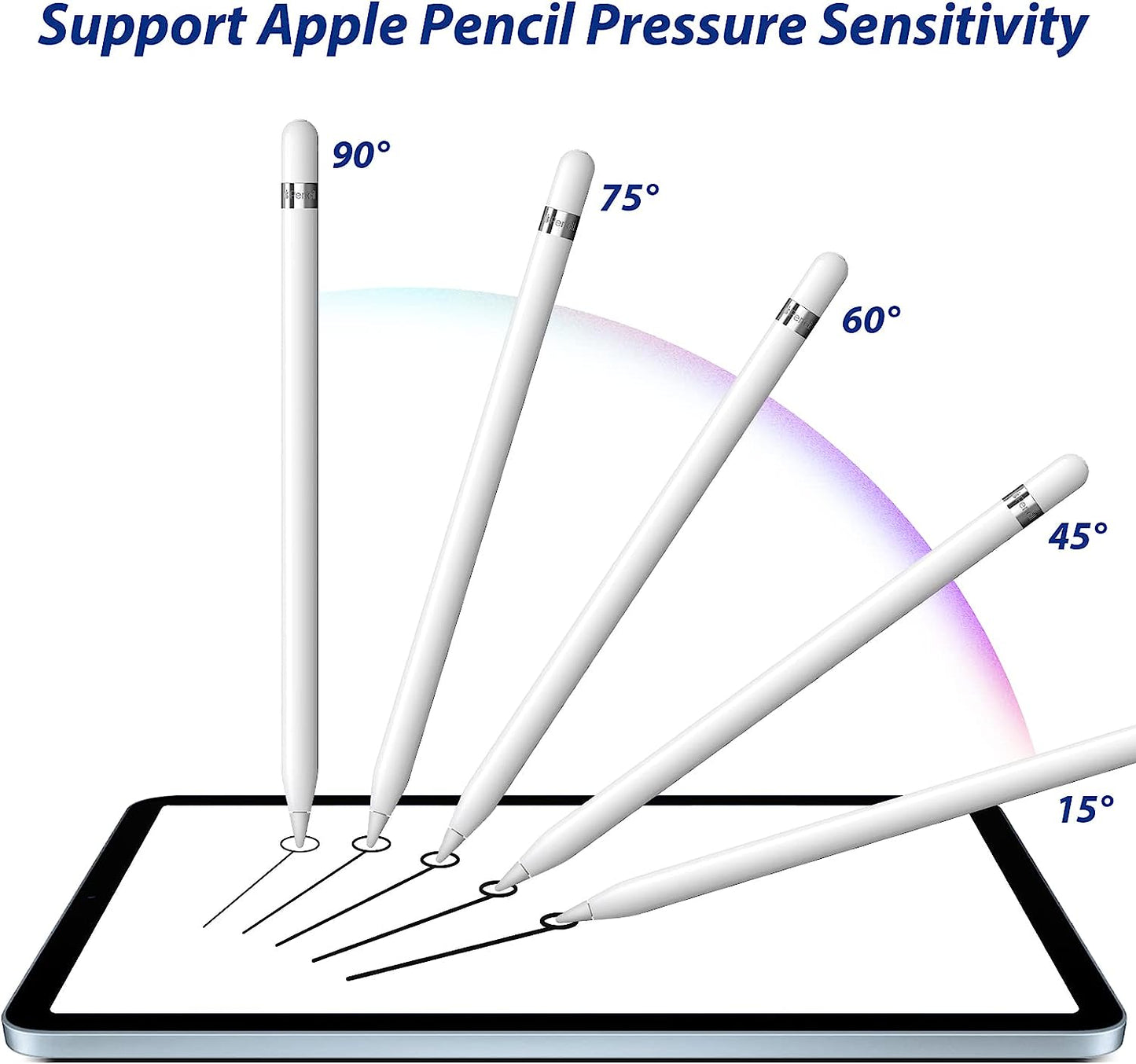 Imangoo for Apple Pencil Cap Magnetic Replacement 1 Pack for 1St Generation and Pencil Tips Pen Nib 3 Pack Drawing Noiseless Non-Slip Writing for Apple Pencil 1St 2Nd Generation Stylus Top Accessories  iMangoo   