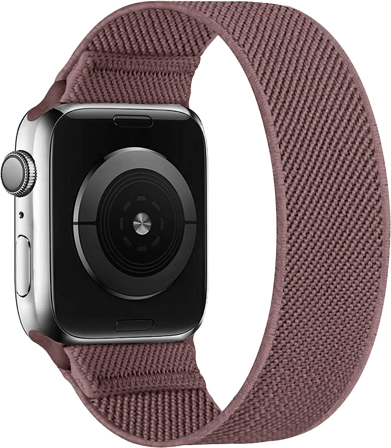 ENJINER Stretchy Nylon Solo Loop Bands Compatible with Apple Watch 38Mm 40Mm 41Mm 42Mm 44Mm 45Mm 49Mm Ultra Iwatch Series 8 7 SE 6 5 4 3 2 1 Strap, Sport Elastic Braided Women Men No Buckles Clasps Replacement Wristband  ENJINER Coffee Brown 38/40/41mm S(wrists 5.43"-6.18"/138-157mm) 