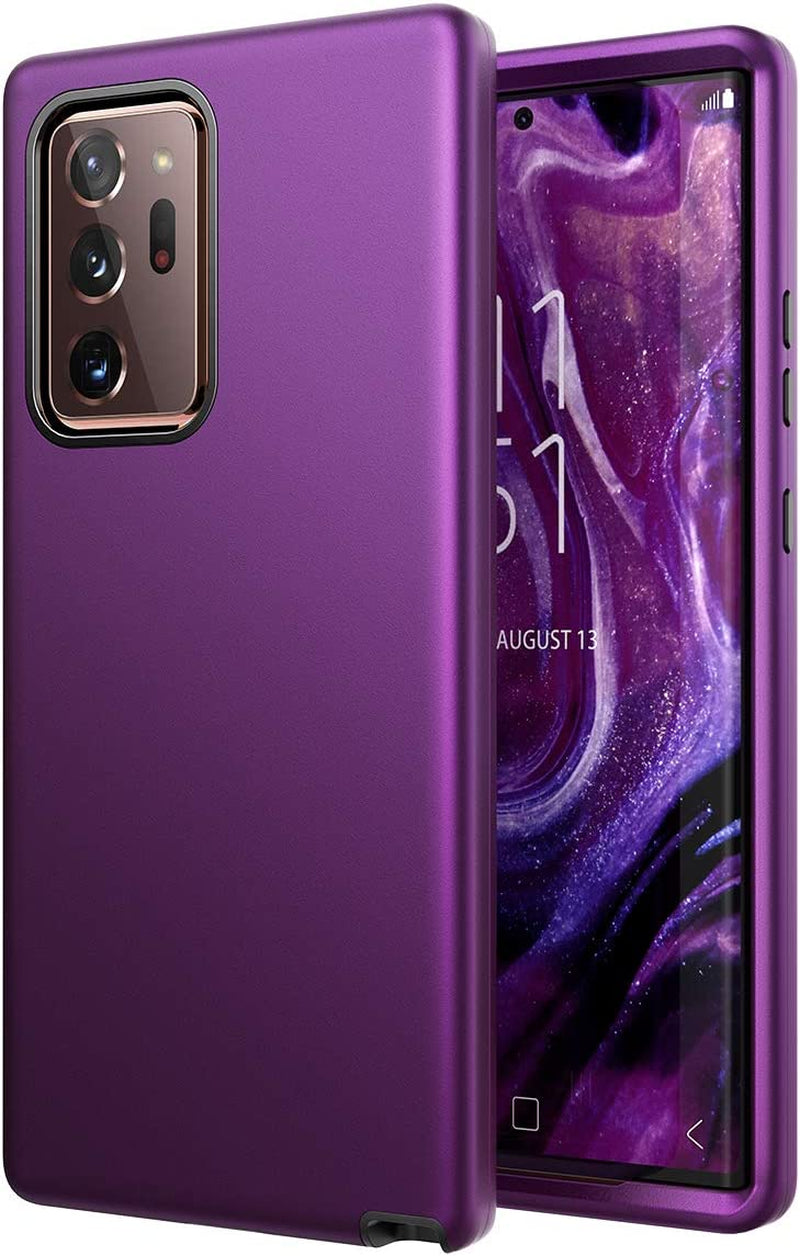 Welovecase for Galaxy Note 20 Ultra Case, Cover 3 in 1 Full Body Heavy Duty Protection Hybrid Shockproof TPU Bumper Protective Case for Samsung Galaxy Note 20 Ultra 6.9Inch Purple  WeLoveCase   