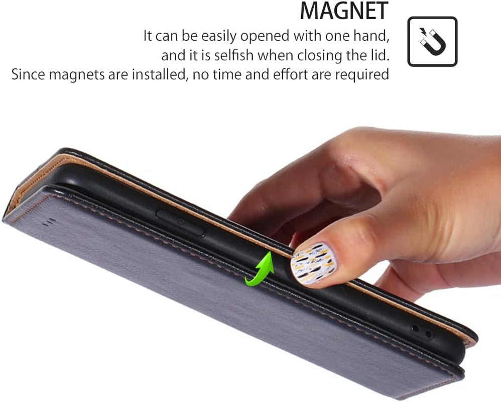 For LG G6 Flip Case Google anti Drop Magnetic Phone Case Black  Generic   