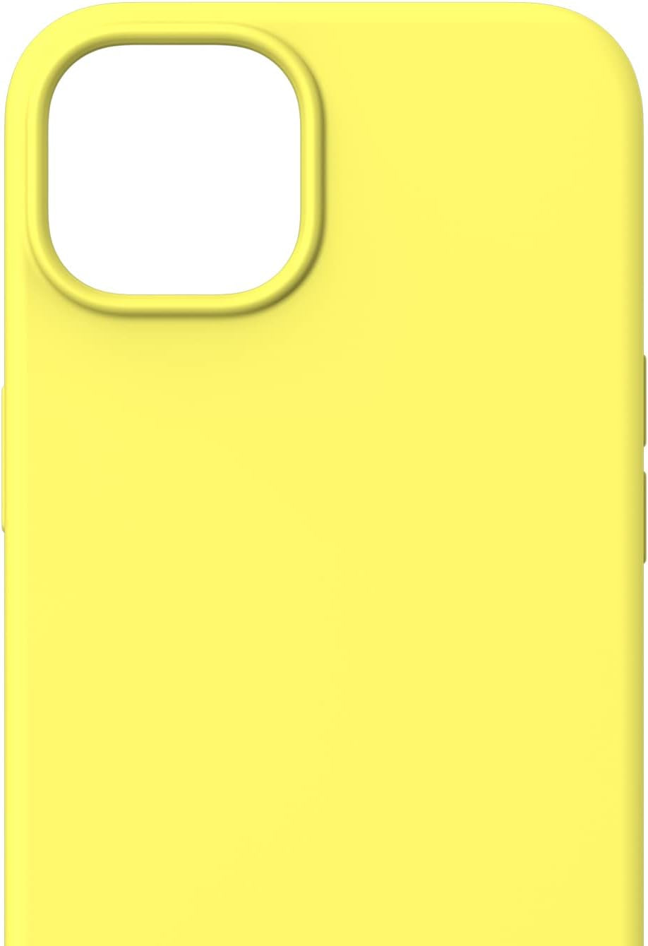 TOCOL 5 in 1 for Iphone 14 plus Case, 2X Screen Protector + 2X Camera Lens Protector, Slim Liquid Silicone Phone Case for Iphone 14 plus 6.7 Inch, [Anti-Scratch] [Drop Protection], Canary Yellow  TOCOL   