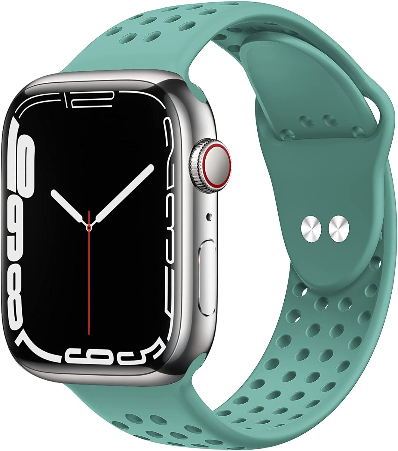 Toutouzhang Sport Bands Compatible with Apple Watch Band 38Mm 40Mm 41Mm 42Mm 44Mm 45Mm 49Mm S/M M/L for Women/Men Waterproof Soft Silicone Replacement Strap Accessories for Iwatch Ultra SE Series 8/7/6/5/4/3/2/1  Toutouzhang Cactus 42mm/44mm/45mm/49mm M/L 