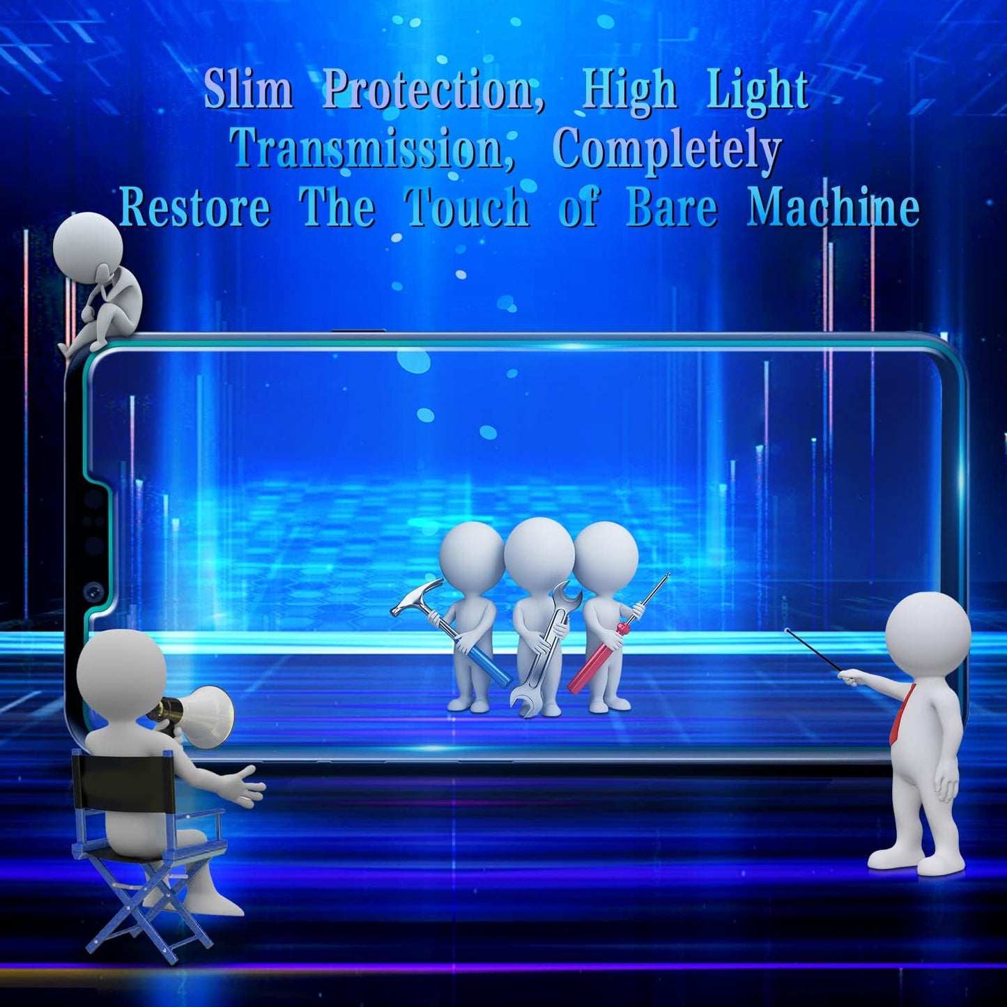 Maytobe [4 Pack] for LG G8 Thinq Screen Protector Tempered Glass, Anti-Scratch, Bubble Free, Case Friendly  MAYtobe   