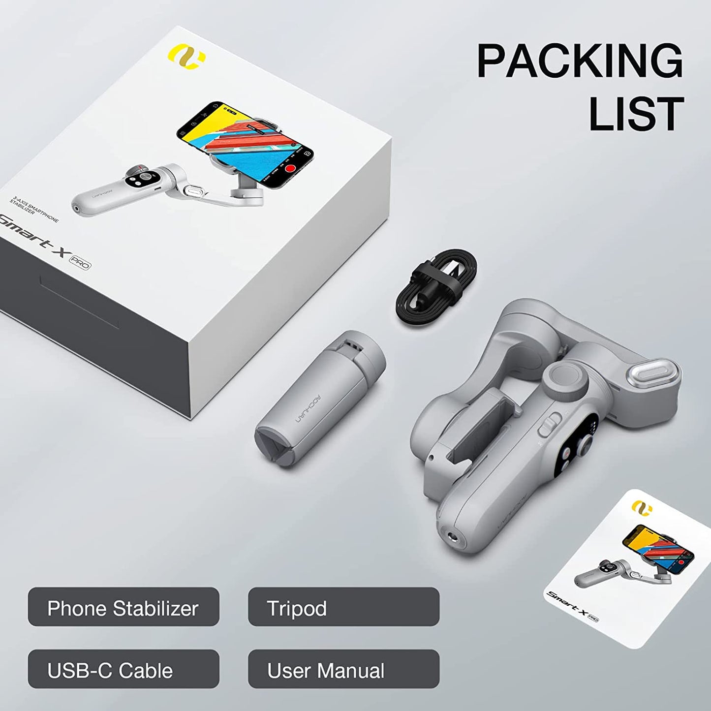 Gimbal Stabilizer for Smartphone Smart Xpro and Smart XR  AOCHUAN   