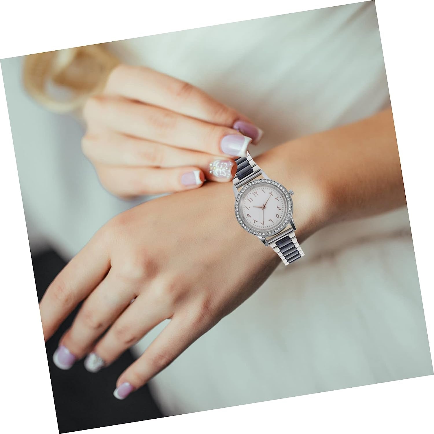 UKCOCO 2Pcs Skid Stainless Men Business Anti- Gift Anti-Skid Belt Accessory Watchband Anti-Slip for Replaceable Metal Band Watch Strap Slip  UKCOCO   