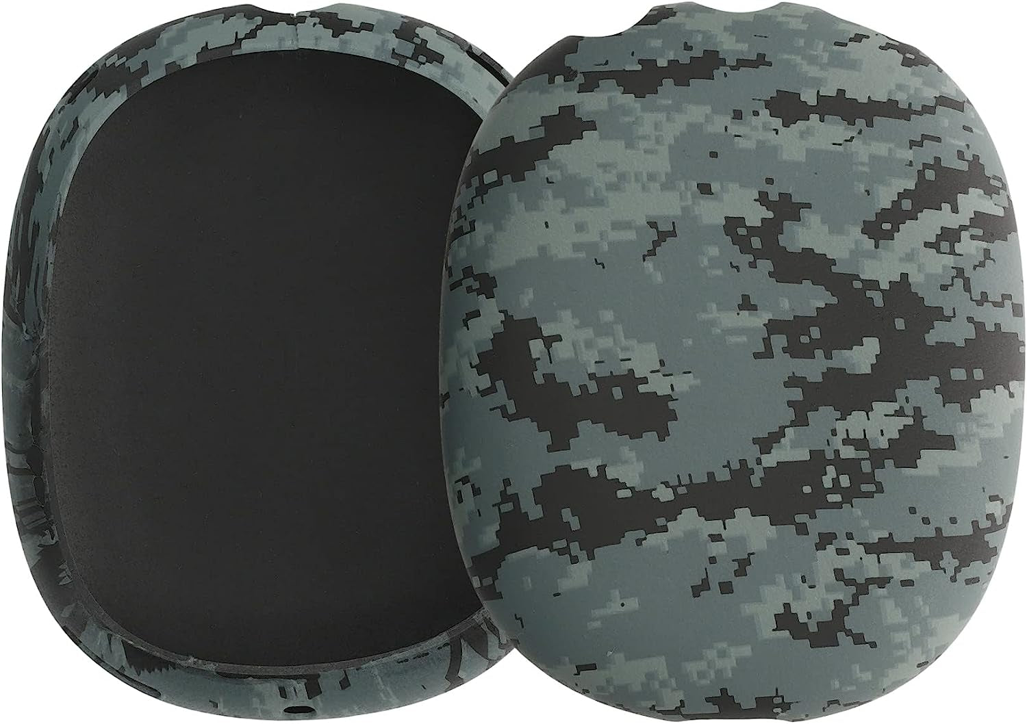 Kwmobile Covers Compatible with Apple Airpods Max Covers (Set of 2) - Camouflage Dark Grey/Black/Light Grey  KW-Commerce   