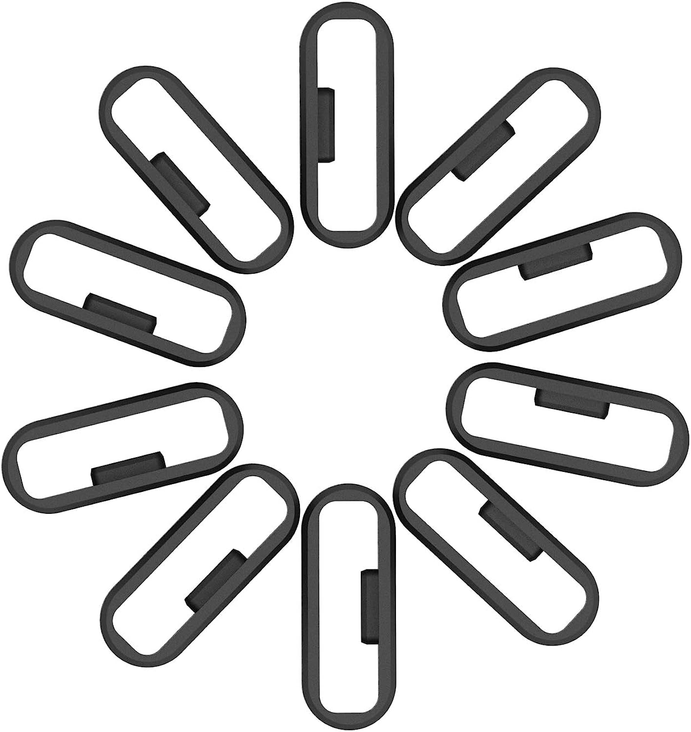 Ruentech 6-Pack Band Keeper Compatible with Amzon Halo Band, Soft Silicone Replacement Fastener Rings Security Loop Band Keeper/Holder/Clips for Amzon Halo Band  RuenTech   