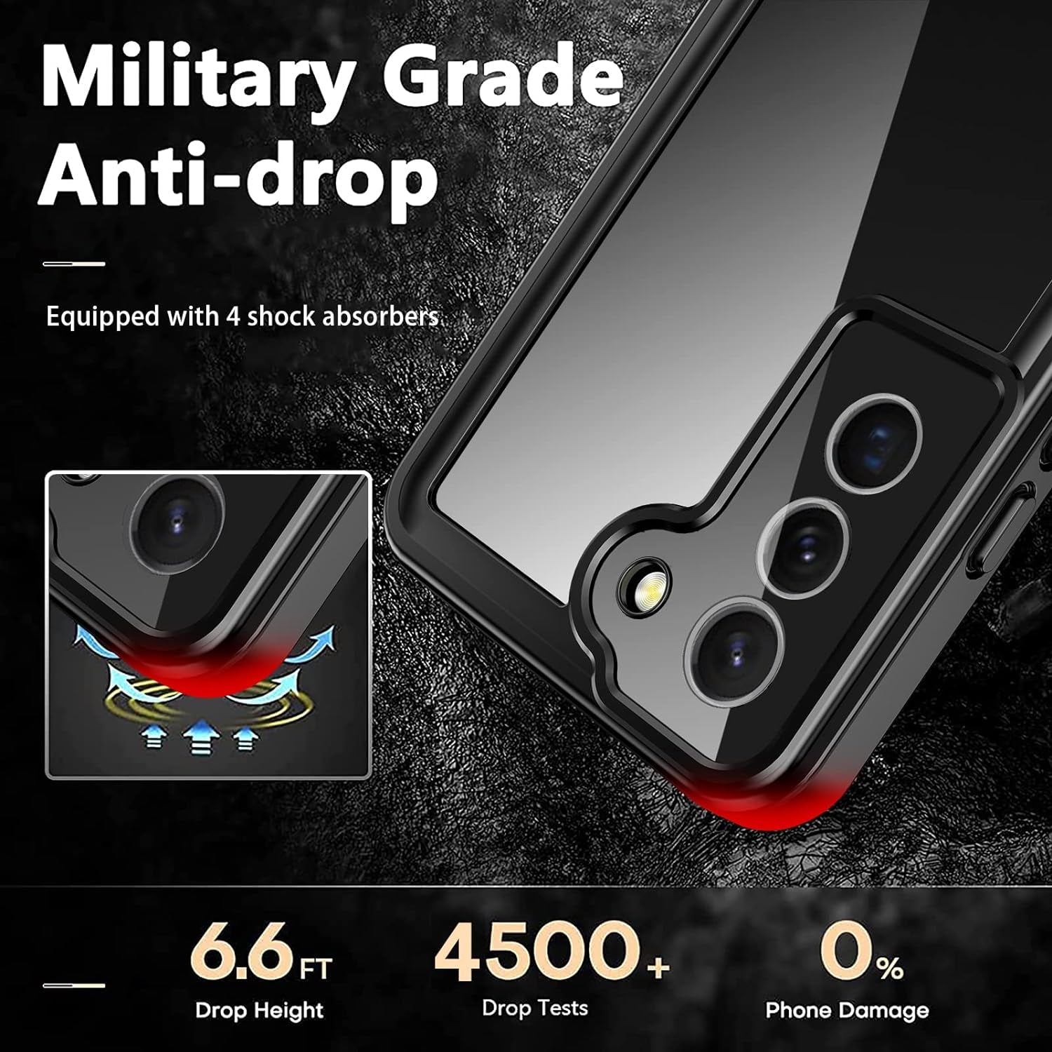 ANTSHARE for Samsung Galaxy S22 5G Case Waterproof Shockproof,Samsung S22 Case with Screen Protector,Full Body Heavy Duty Protective Case for S22 Blue/Clear  ANTSHARE   